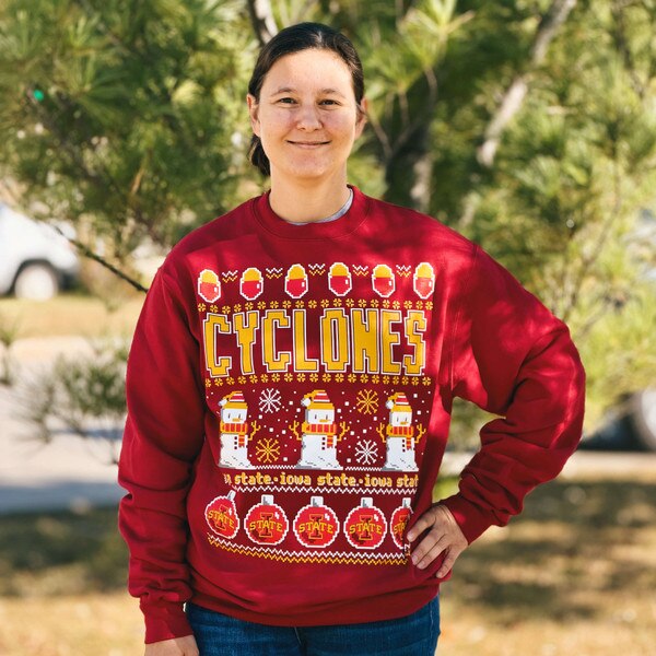 Champion® Cyclones Snowmen Holiday Crewneck